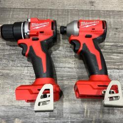 AS-IS Milwaukee 18V Lithium-Ion Brushless Cordless Compact Drill/Impact Combo Kit