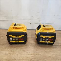 AS-IS- DEWALT FLEXVOLT 20V/60V MAX Lithium-Ion 6.0Ah Battery Pack (2 Pack)