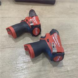 AS-IS Milwaukee FUEL 12-Volt Lithium-Ion Brushless Cordless Hammer Drill and Impact Driver Combo Kit