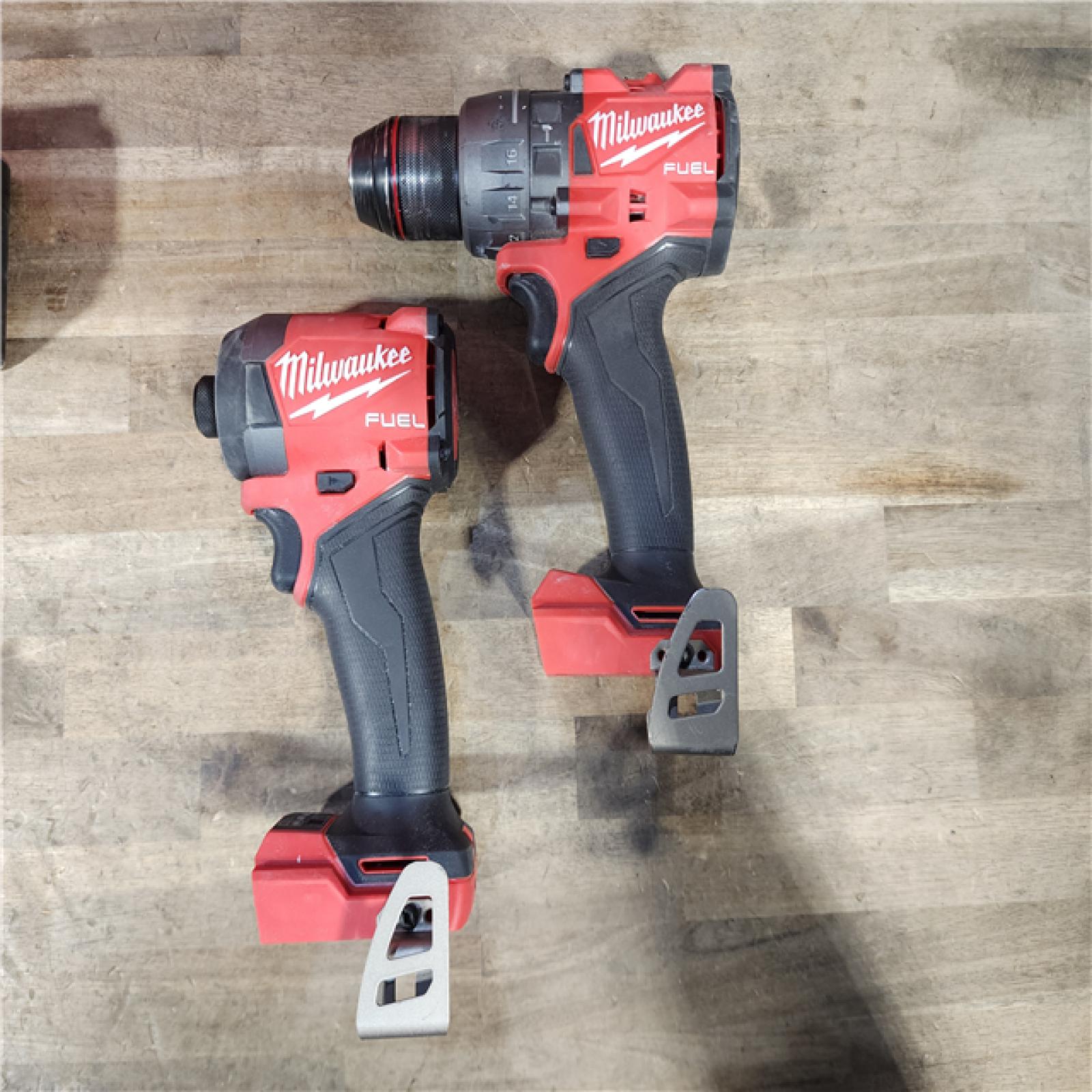 HOUSTON LOCATION - AS-IS MILWAUKEE FUEL 18V Lithium-Ion Brushless Cordless Hammer Drill and Impact Driver Combo Kit