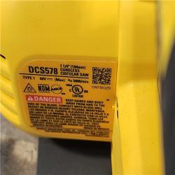 HOUSTON LOCATION - AS-IS DeWALT Flexvolt Max 7-1/4  60V Brushless Circular Saw DCS578B (Bare Tool)