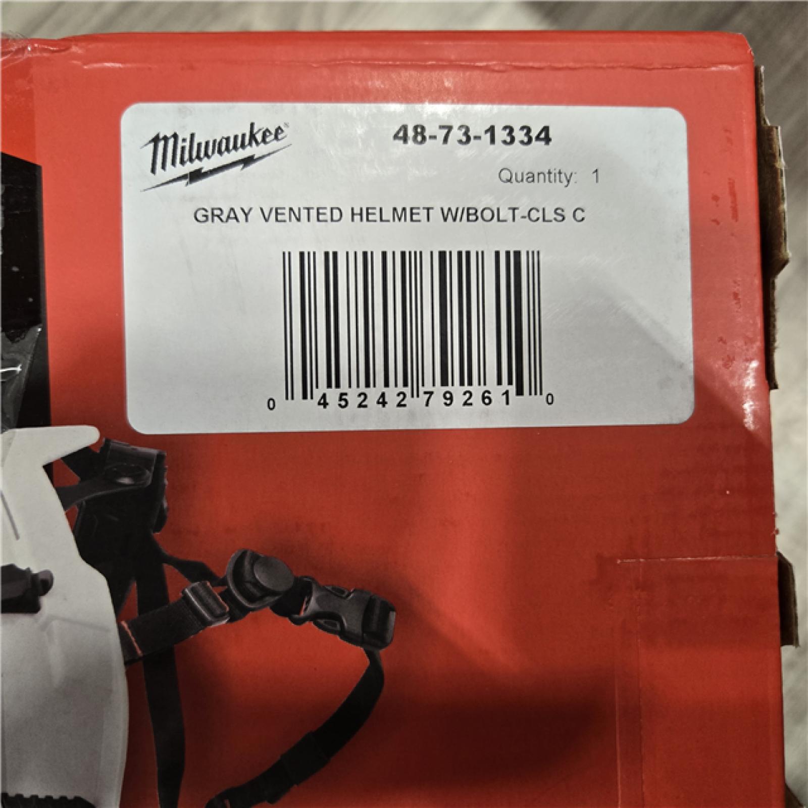 NEW! - Milwaukee BOLT Gray Vented Helmet - Class C