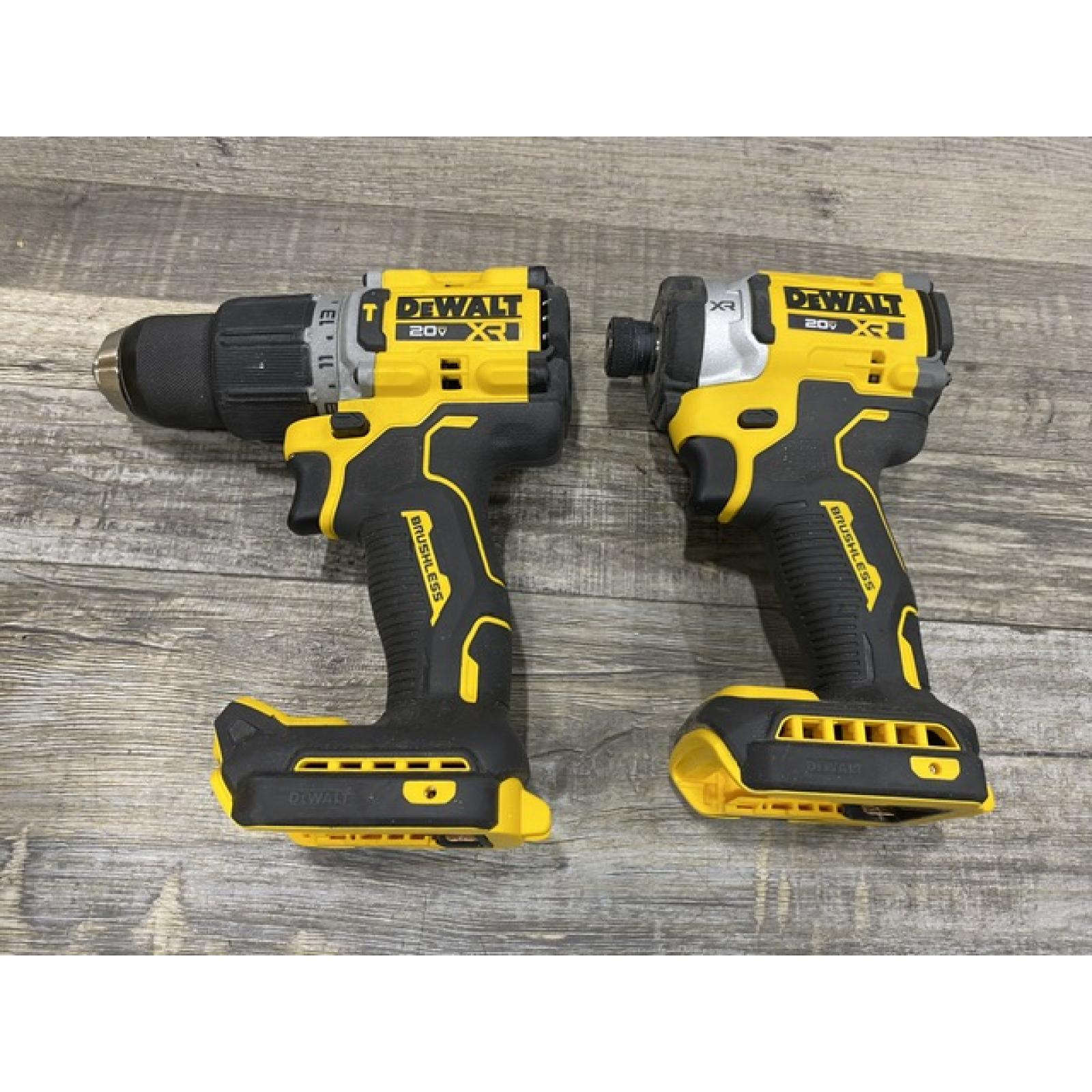 AS-IS DEWALT 20V XR Lithium-Ion Cordless 2-Tool Combo Kit