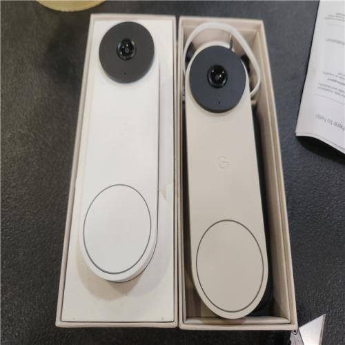 Phoenix AS-IS Google Nest Doorbell (Wired  3rd Gen) - Smart Wi-Fi Video Doorbell Camera (2-Pack)