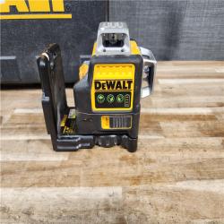 HOUSTON LOCATION - AS-IS DEWALT 12V MAX Lithium-Ion 100 ft. Green Self-Leveling 3-Beam 360 Degree Laser Level Kit