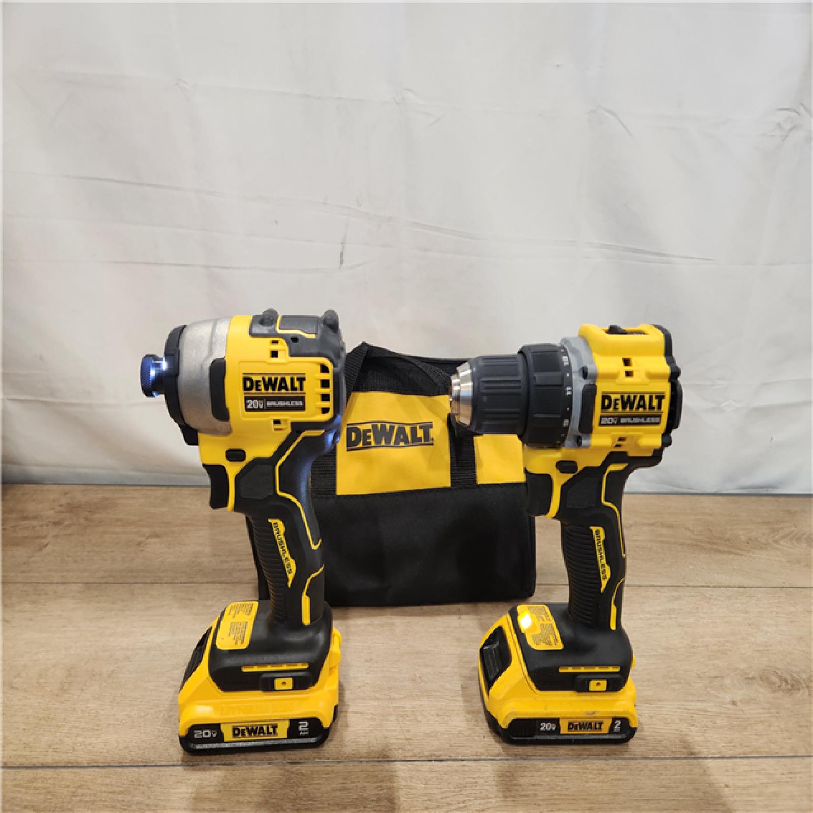 AS-IS- DEWALT ATOMIC 20-Volt MAX Lithium-Ion Cordless Combo (2-Tool) Kit