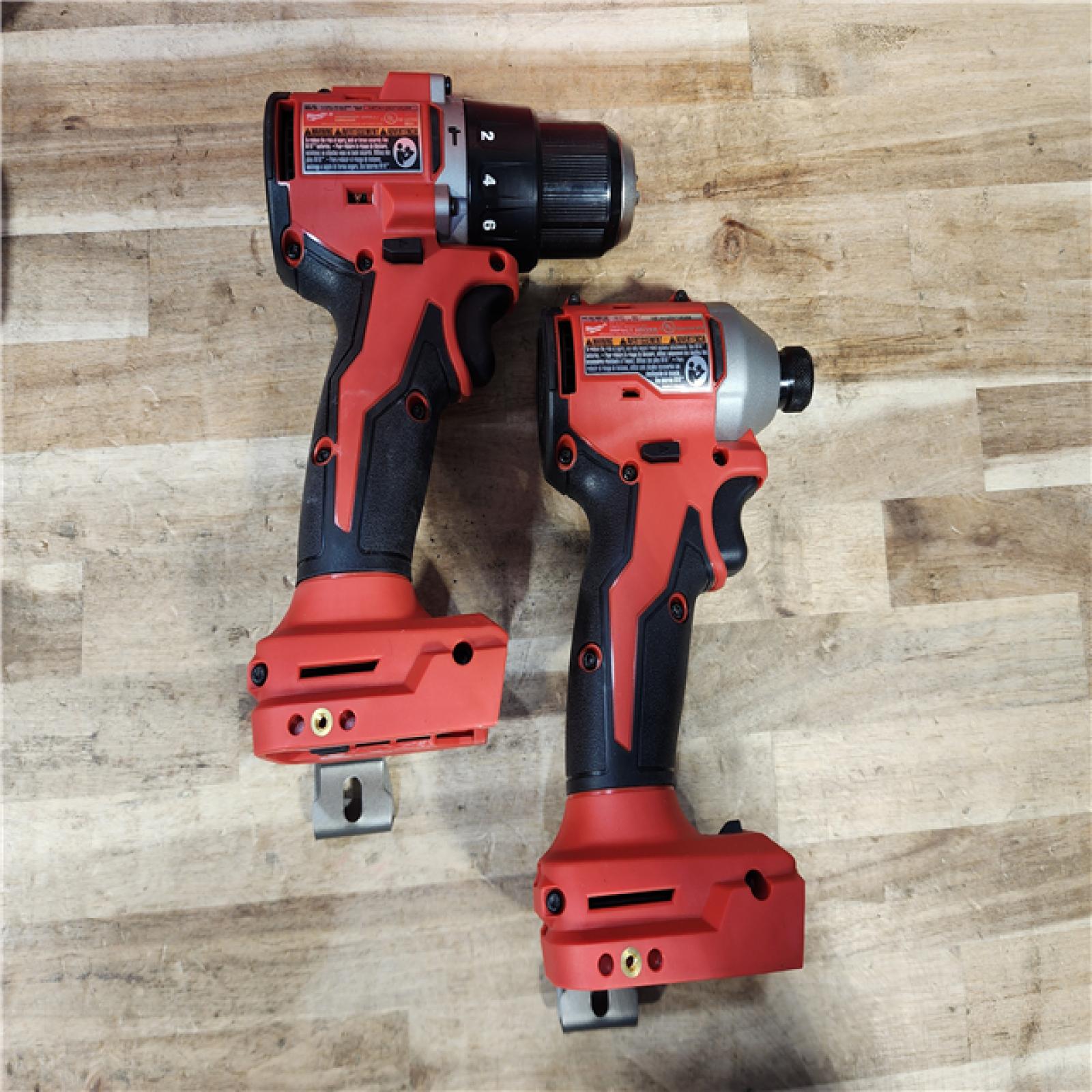 HOUSTON LOCATION - AS-IS Milwaukee 18-Volt Lithium-Ion Brushless Cordless Compact Hammer Drill/Impact Combo Kit