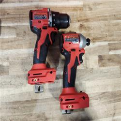HOUSTON LOCATION - AS-IS Milwaukee 18-Volt Lithium-Ion Brushless Cordless Compact Hammer Drill/Impact Combo Kit