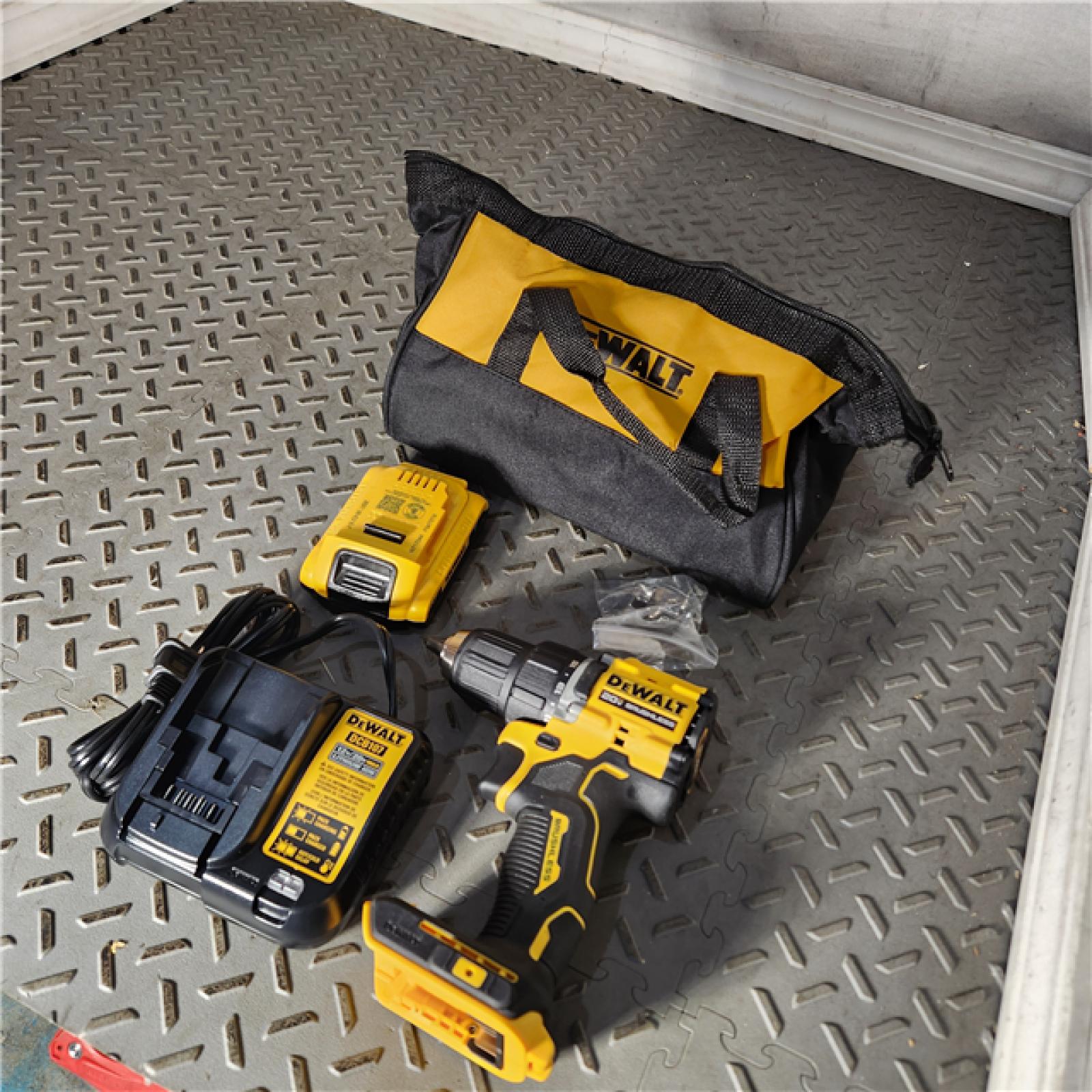 Houston Location- DeWalt 20V MAX ATOMIC 20 V 1/2 in. Brushless Cordless Compact Drill Kit (Battery & Charger)