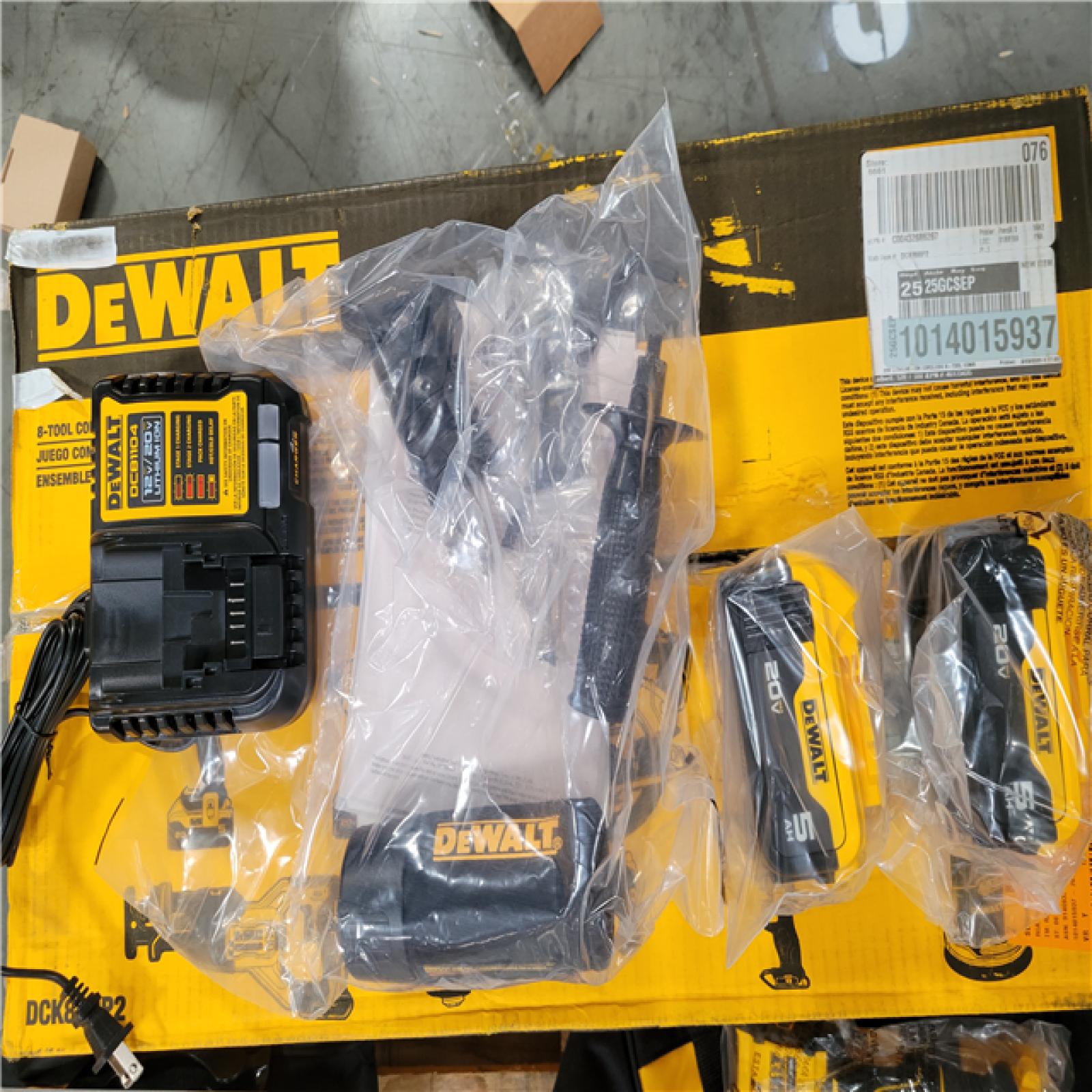 CALIFORNIA AS-IS DEWALT 8 TOOL COMBO KIT
