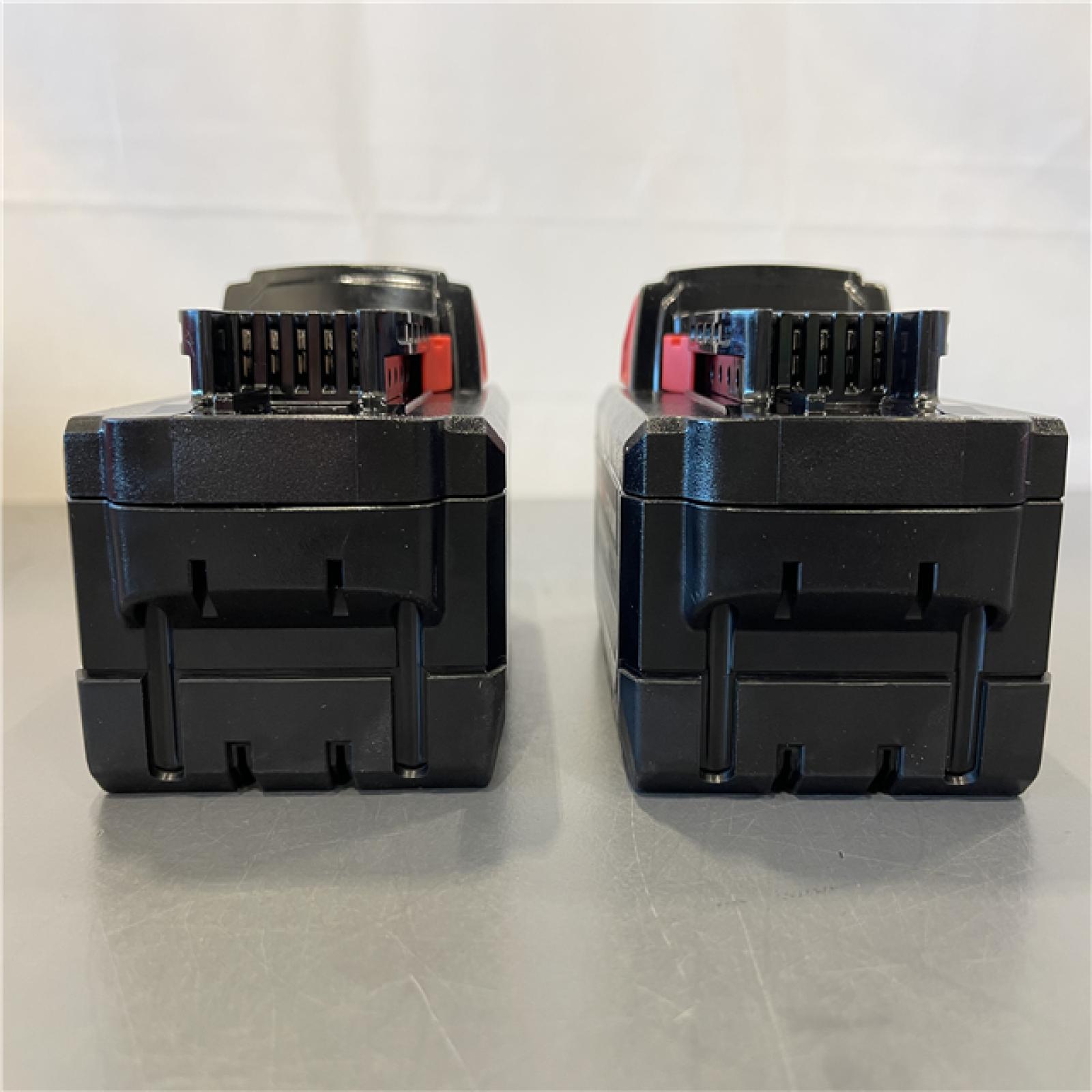 AS-IS - M18 18V Lithium-Ion Dual Bay Rapid Battery Charger W/ (2) 8Ah HIGH OUTPUT Batteries
