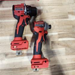 HOUSTON LOCATION - AS-IS Milwaukee 18-Volt Lithium-Ion Brushless Cordless Compact Hammer Drill/Impact Combo Kit