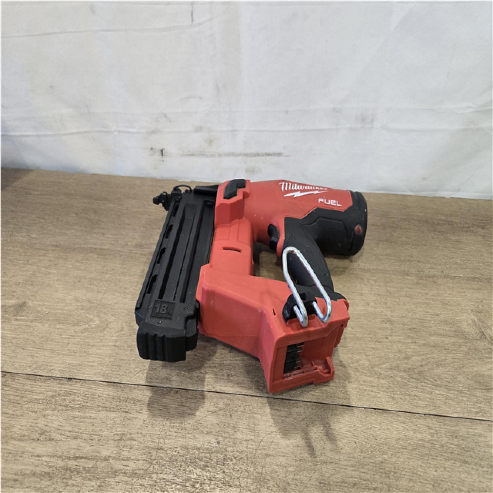 AS-IS  Milwaukee FUEL 18-Volt Lithium-Ion Brushless Cordless Gen II 18-Gauge Brad Nailer (Tool-Only)