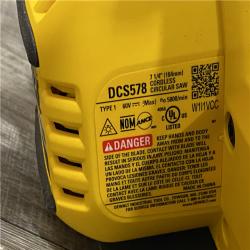 AS-IS DEWALT FLEXVOLT 60V MAX Cordless Brushless 7-1/4 in. Circular Saw with Brake (Tool Only)