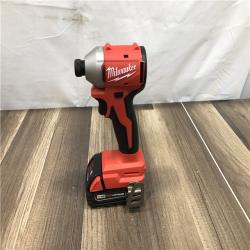 AS-IS Milwaukee 18V Lithium-Ion Brushless Cordless 1/4 in. Impact Driver Kit