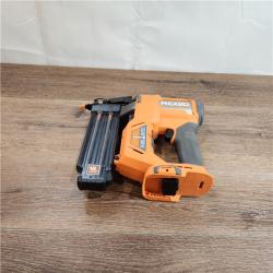 AS-IS RIDGID  18V Brushless Cordless 18-Gauge 2-1/8 in. Brad Nailer (Tool Only) with CLEAN DRIVE Technology