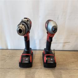 AS-IS- Milwaukee 18V Lithium-Ion Cordless Drill Driver/Impact Driver Combo Kit