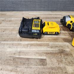 HOUSTON LOCATION - AS - IS DEWALT Atomic 20V Max Lithium-Ion Brushless Cordless Compact 1/4 in. Impact Driver Kit