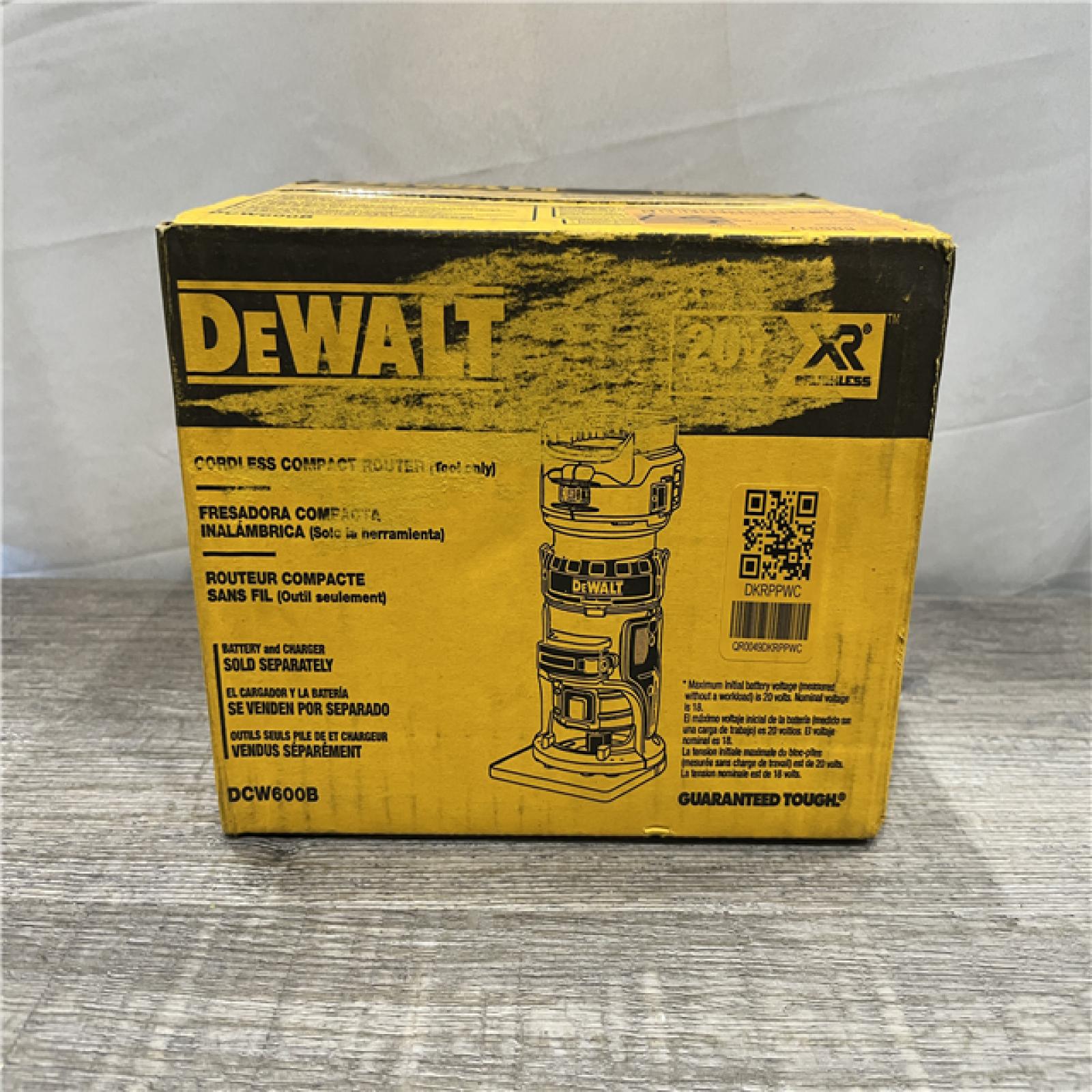 NEW - DEWALT 20V MAX XR Cordless Brushless Fixed Base Compact Router (Tool Only)