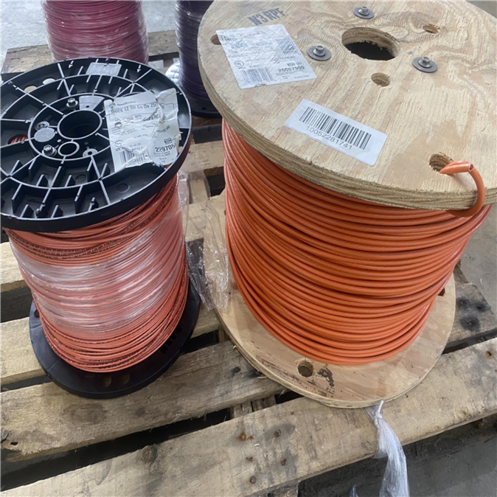 Houston Location AS IS - 4 Cooper Wire Rolls (3) THHN 12 Cu 2500SP (1) THHN 6 Str Cu SIM