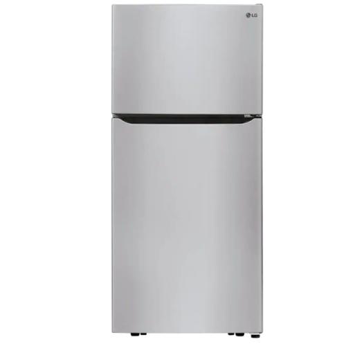 DALLAS LOCATION - LG - 20.2 Cu. Ft. Top-Freezer Refrigerator - Stainless Steel
