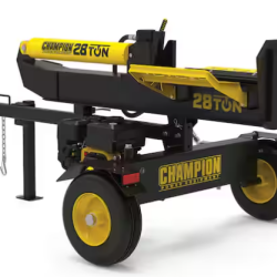 DALLAS LOCATION- AS-IS CHAMPION 28-Ton 224cc Vertical/Horizontal Op Log Splitter w/ Funnel & Hydraulic Oil