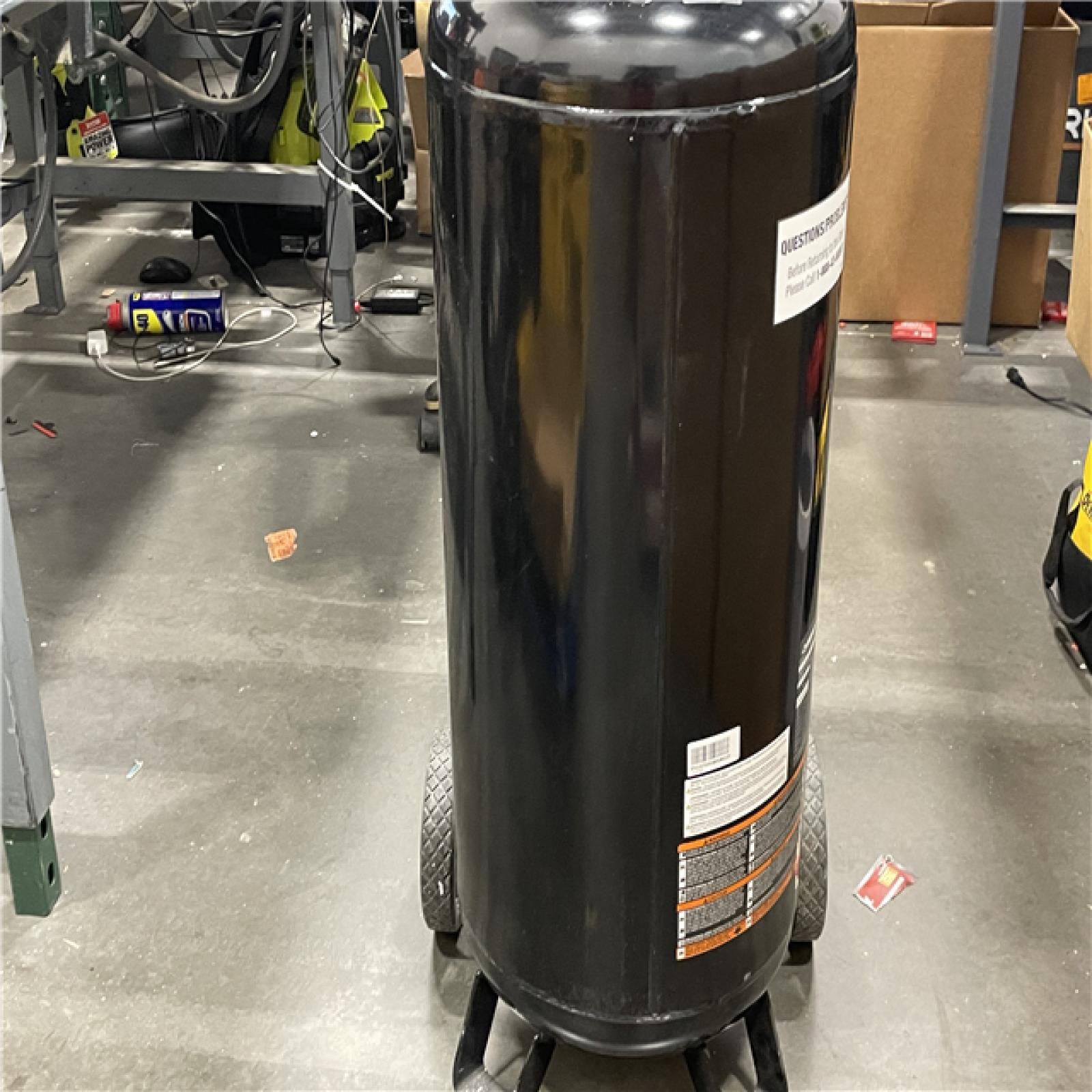 AS-IS Husky 20 Gal. 200 PSI Oil Free Portable Vertical Electric Air Compressor