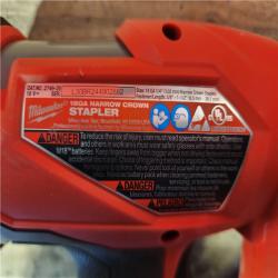 HOUSTON LOCATION - AS-IS Milwaukee FUEL 18-Volt Lithium-Ion Brushless Cordless 18-Gauge 1/4 in. Narrow Crown Stapler (Tool-Only)
