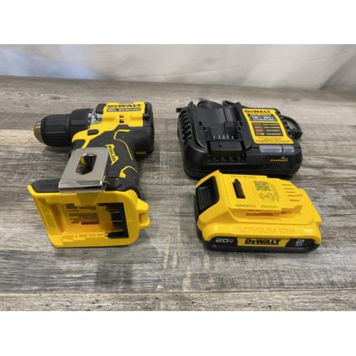 AS-IS DEWALT Atomic 20V Lithium-Ion Cordless Compact 1/2 in. Drill/Driver Kit