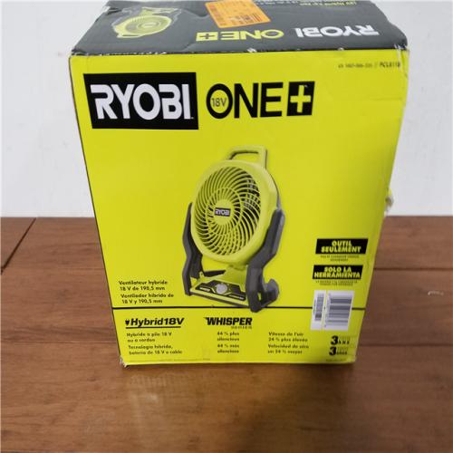 California NEW Ryobi Plus+ 18V Hybrid 7.5 Fan (Tool Only)