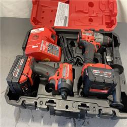 AS-IS - MILWAUKEE M18 FUEL 18V Lithium-Ion Brushless Cordless Hammer Drill and Impact Driver Combo Kit