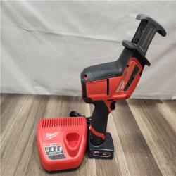 AS-IS- Milwaukee M12 FUEL 12-Volt Lithium-Ion Brushless Cordless HACKZALL Reciprocating Saw Kit W/ Free M12 4.0Ah Compact Battery
