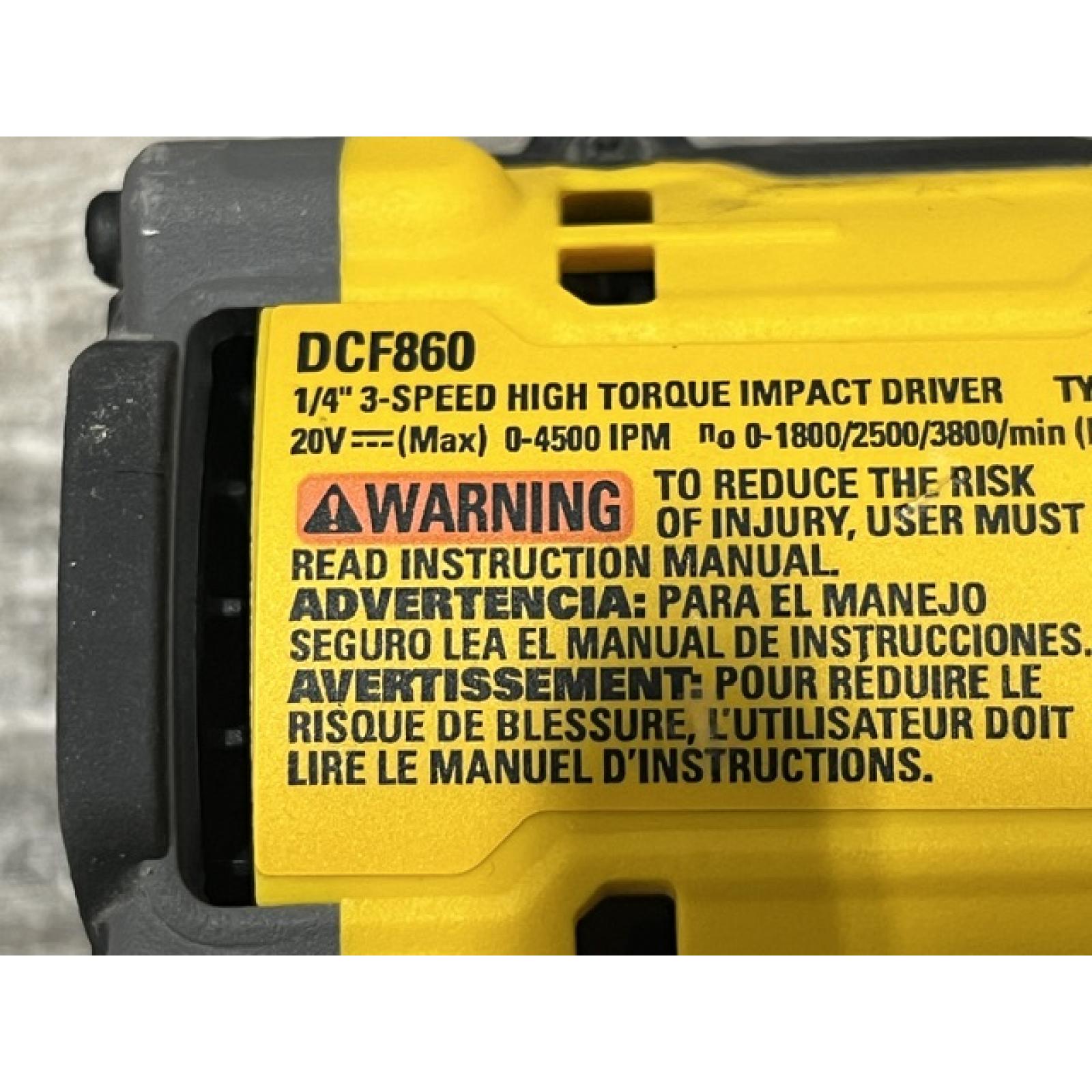 AS-IS DEWALT 20V MAX XR Cordless Impact Driver (Tool Only)