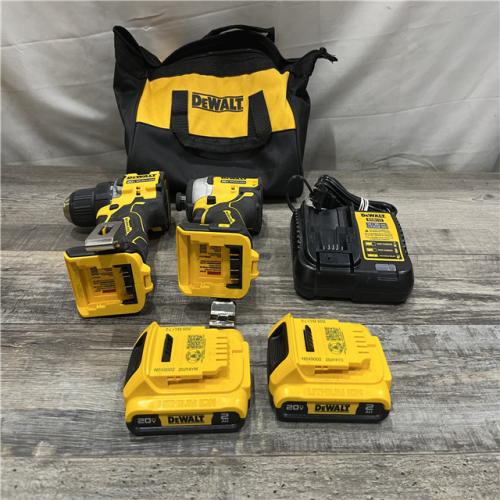 AS-IS DEWALT ATOMIC 20-Volt MAX Lithium-Ion Cordless Combo Kit