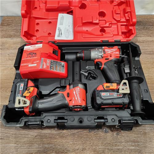 NEW! Milwaukee 3697-22 M18 FUEL 1/2 Hammer Driller/Driver &1/4 Hex Impact Driver 2 Tool Combo Kit