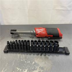 AS-IS - Milwaukee M12 FUEL INSIDER 12V Lithium-Ion Brushless Cordless 1/4 in. - 3/8 in. Extended Reach Box Ratchet