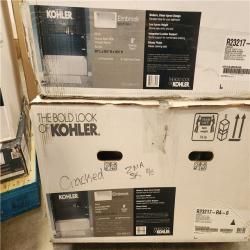 Phoenix AS-IS 2 KOHLER Elmbrook 60 in. x 30.25 in. Soaking Bathtub with Right-Hand Drain in White