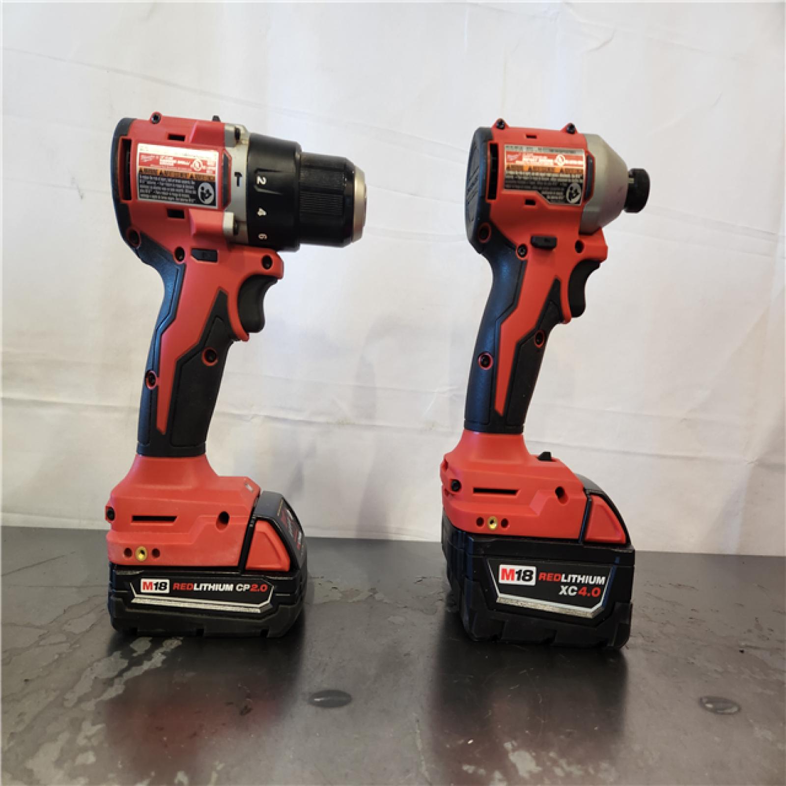 AS-IS- Milwaukee M18 Compact Brushless 2-Tool Combo Kit