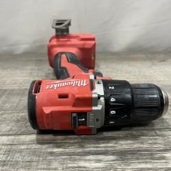 AS-IS Milwaukee 18V Lithium-Ion Brushless Cordless 1/2 in. Compact Hammer Drill/Driver Kit