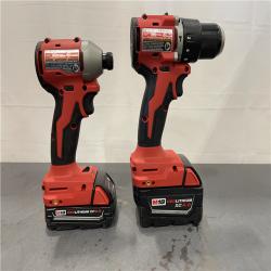 AS-IS - Milwaukee M18 18-Volt Lithium-Ion Brushless Cordless Compact Hammer Drill/Impact Combo Kit