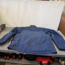 AS-IS- Men's X-Large M12 12-Volt Lithium-Ion Cordless Tough Shell Navy Blue Heated Jacket with (1) 3.0 Ah Battery and Charger