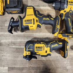 HOUSTON LOCATION - AS-IS (APPEARS LIKE NEW) DEWALT 20-Volt MAX Lithium-Ion Cordless 7-Tool Combo Kit with 2.0 Ah Battery, 5.0 Ah Battery and Charger