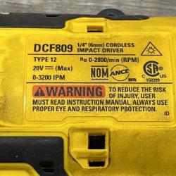 AS-IS DEWALT Atomic 20V Max Lithium-Ion Brushless Cordless Compact 1/4 in. Impact Driver Kit