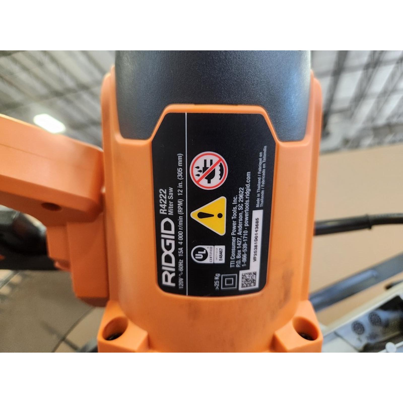 Phoenix NEW RIDGID 15 Amp Corded 12 in. Dual Bevel Sliding Miter Saw with 70 Deg. Miter Capacity and LED Cut Line Indicator