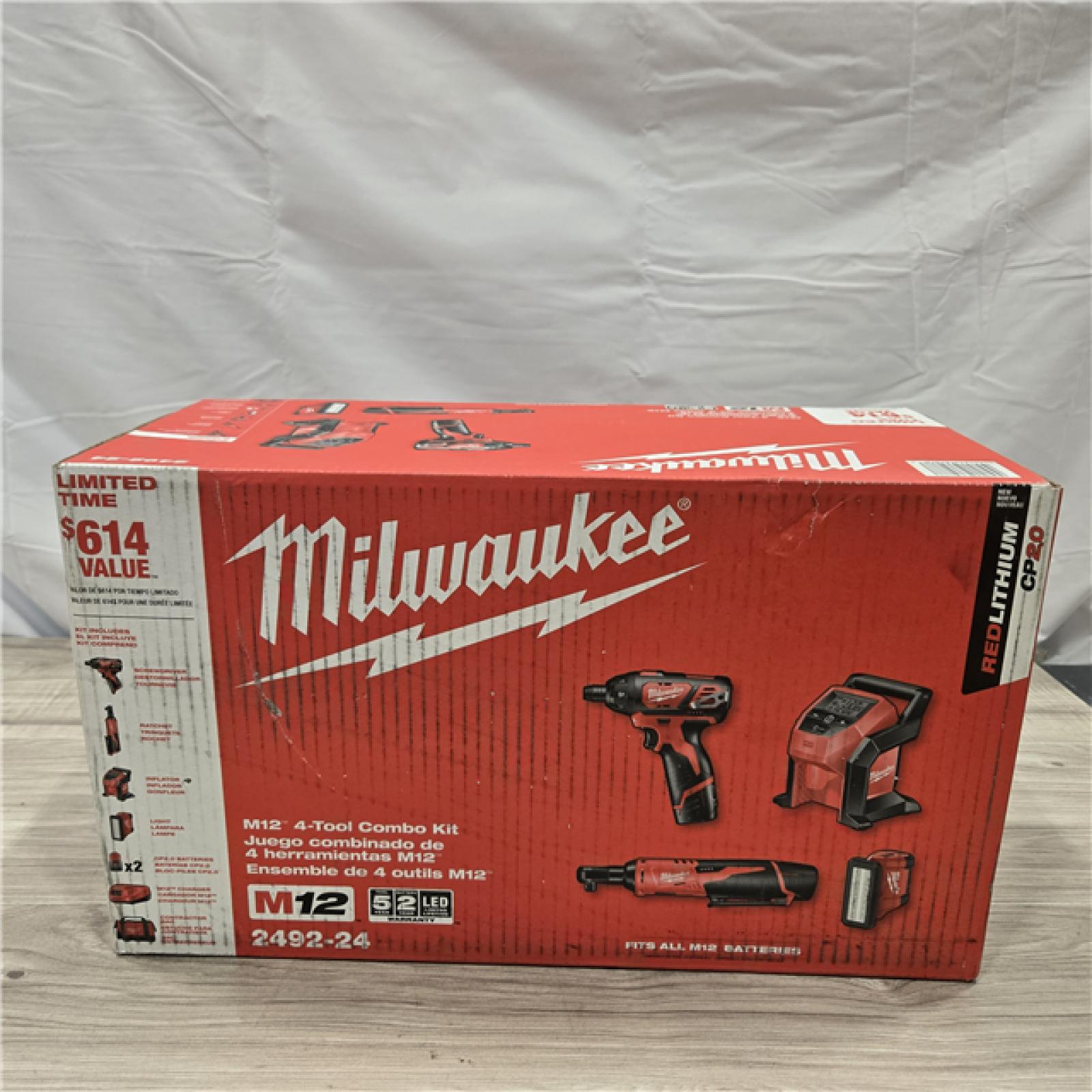 LIKE NEW! - 12V Cordless Power 4-Tool Combo Kit