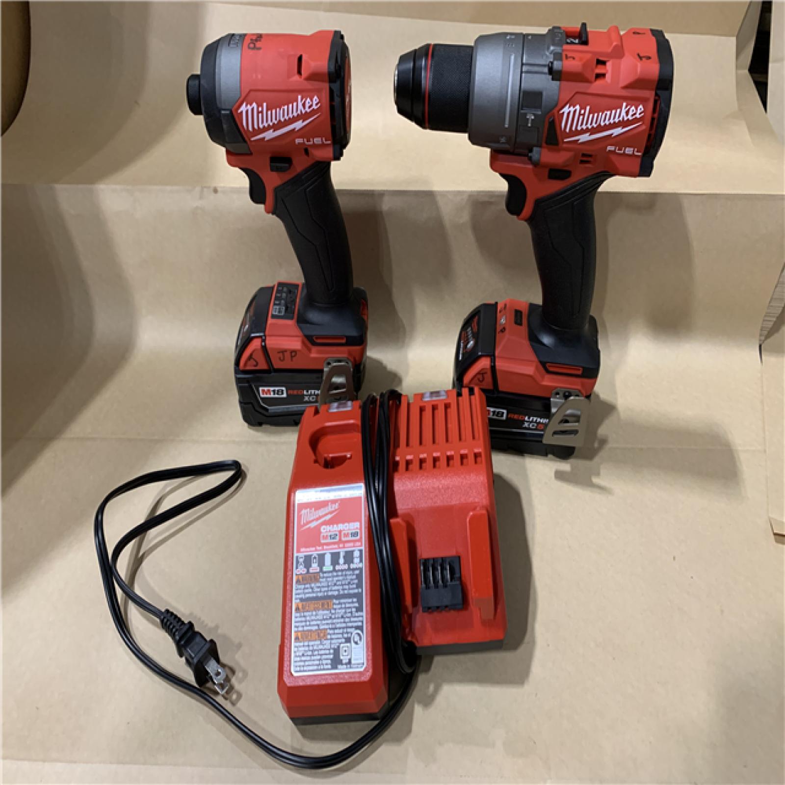 Good - MILWAUKEE FUEL 18V Lithium-Ion Brushless Cordless Hammer Drill and Impact Driver Combo Kit (2-Tool) with 2 Batteries