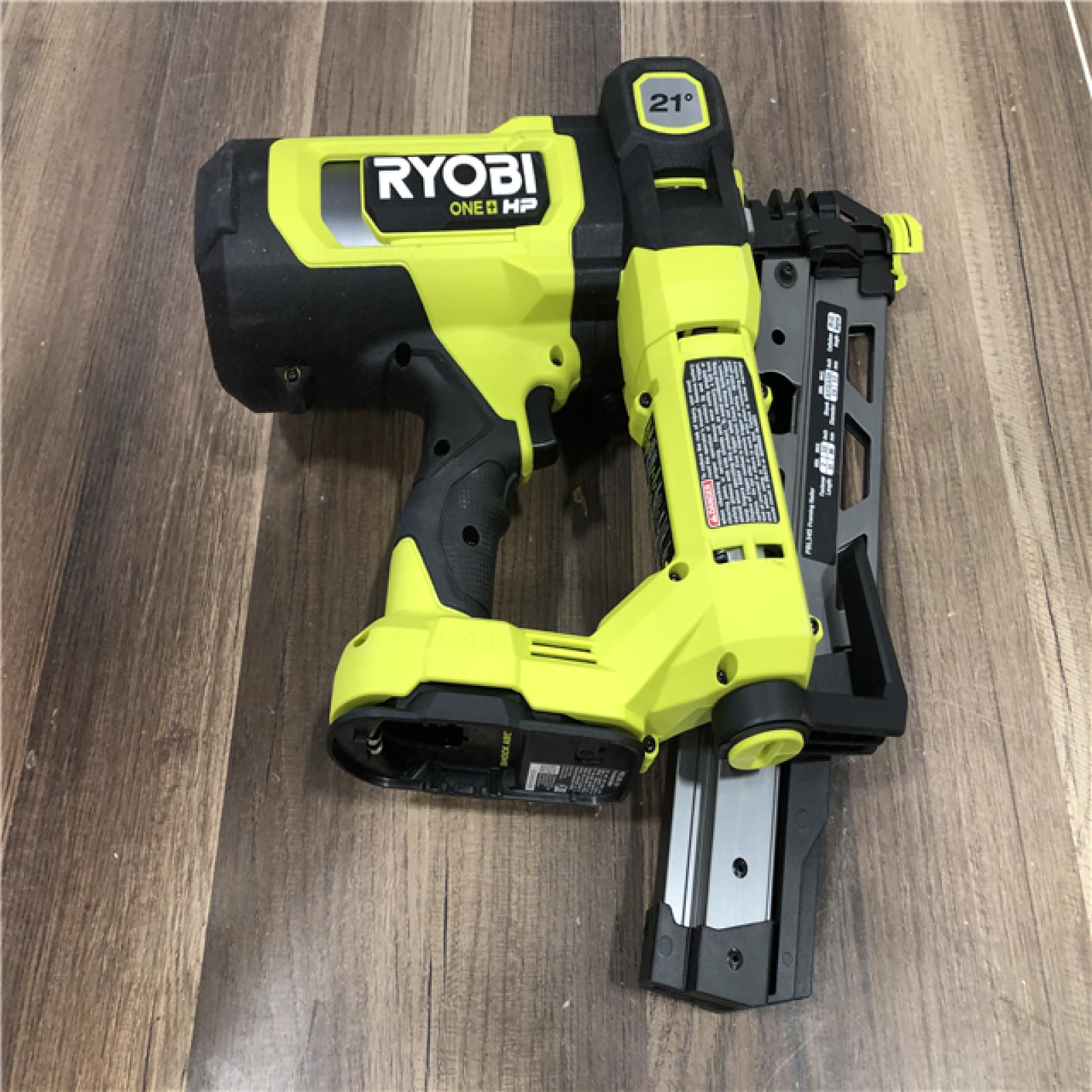 AS-IS RYOBI ONE+ HP 18V Brushless Cordless AirStrike 21° Framing Nailer (Tool Only)