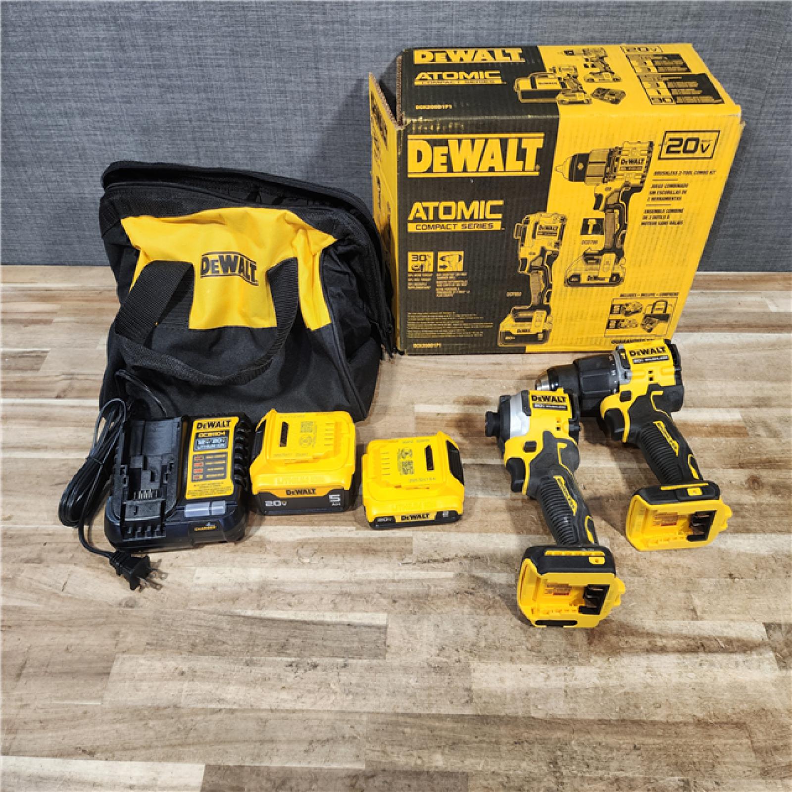 HOUSTON LOCATION - AS - IS DEWALT ATOMIC 20V MAX Lithium-Ion Cordless 2-Tool Combo Kit