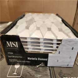 Phoenix Location NEW MSI Marbella Diamond 12 in. x 12 in. Polished Marble Mesh-Mounted Mosaic Floor and Wall Tile (250 sq. ft./25 case)