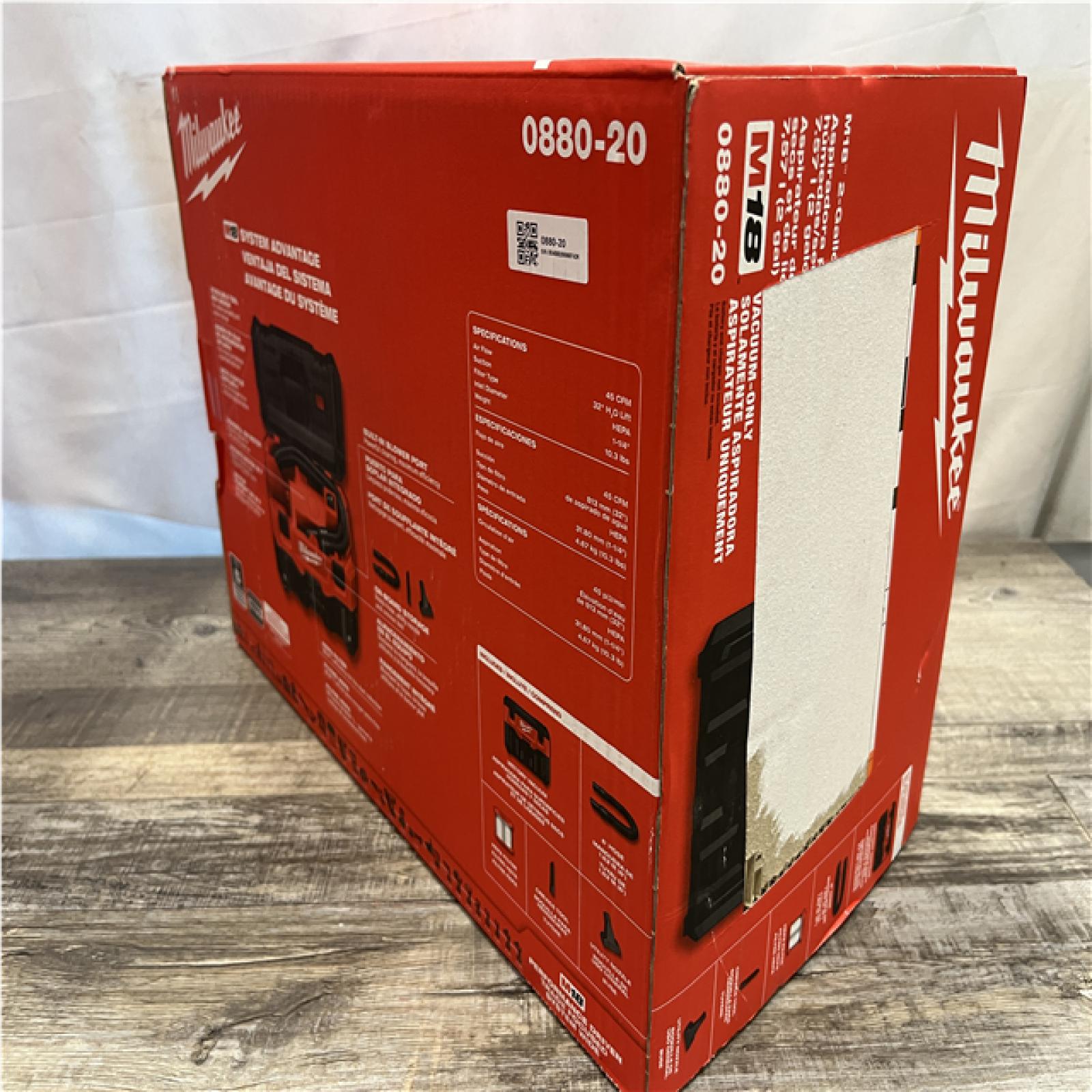NEW - Milwaukee 18-Volt 2 Gal. Lithium-Ion Cordless Wet/Dry Vacuum (Vacuum-Only)